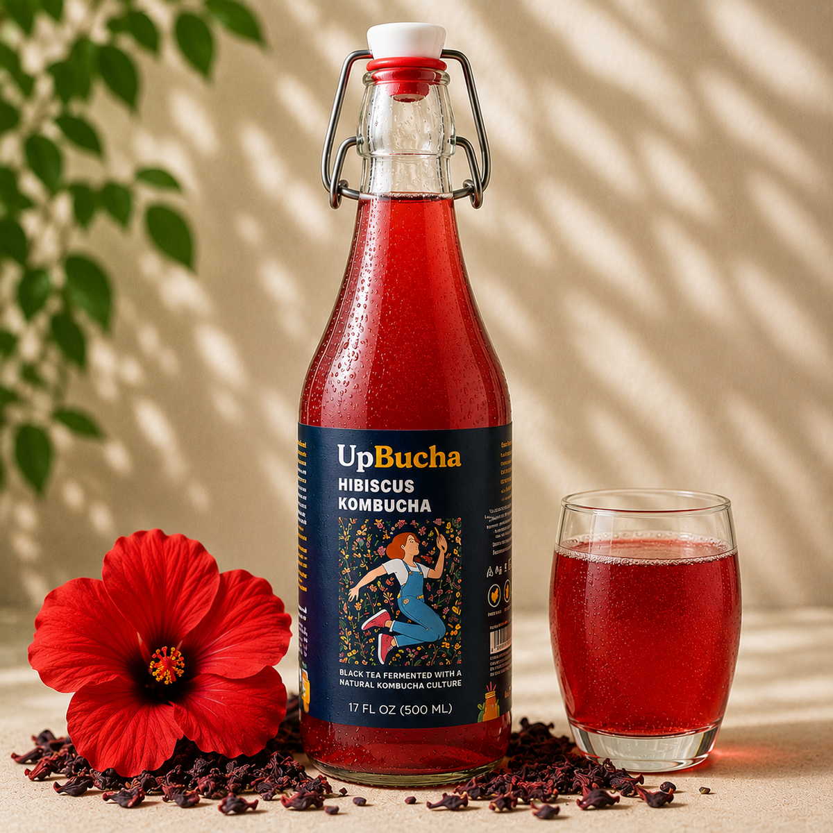 Hibiscus Kombucha
