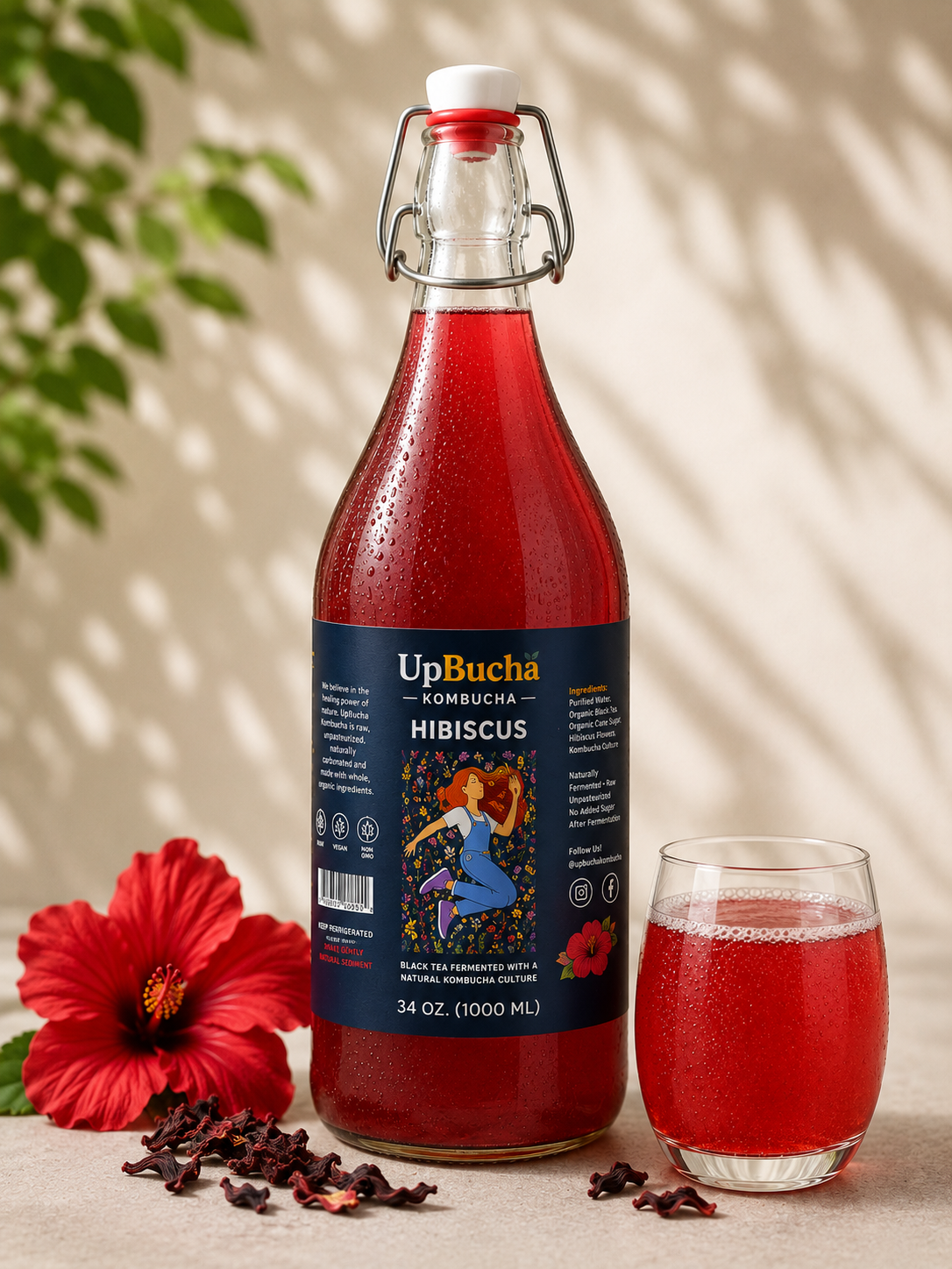 Hibiscus Kombucha