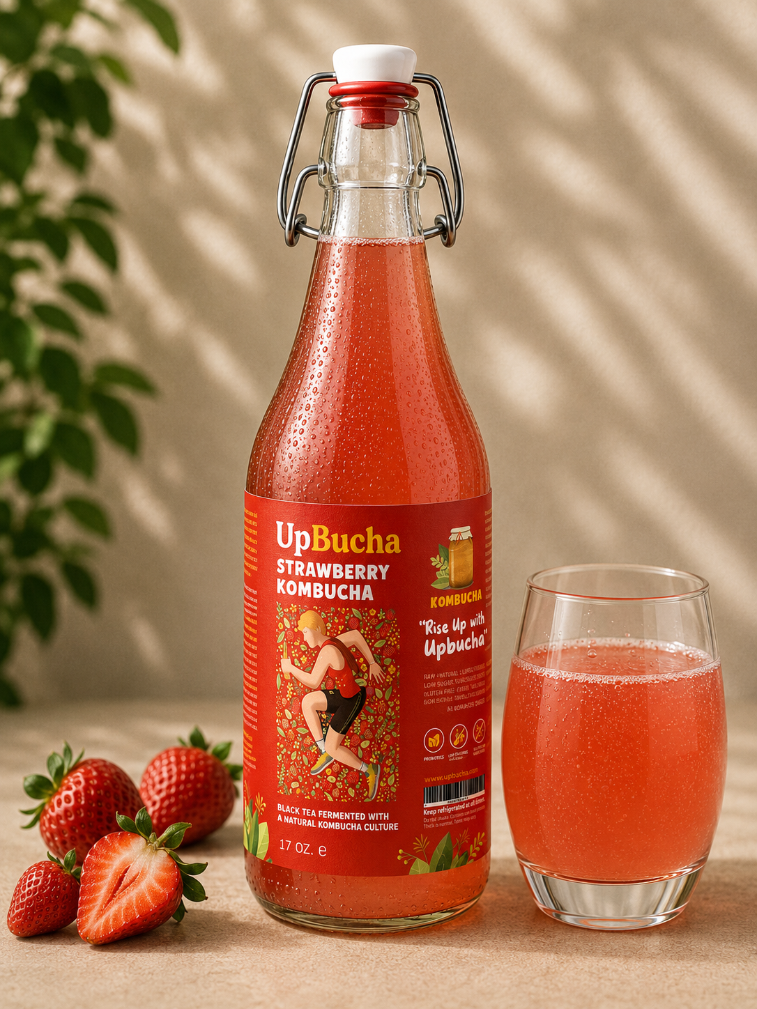 Strawberry Kombucha
