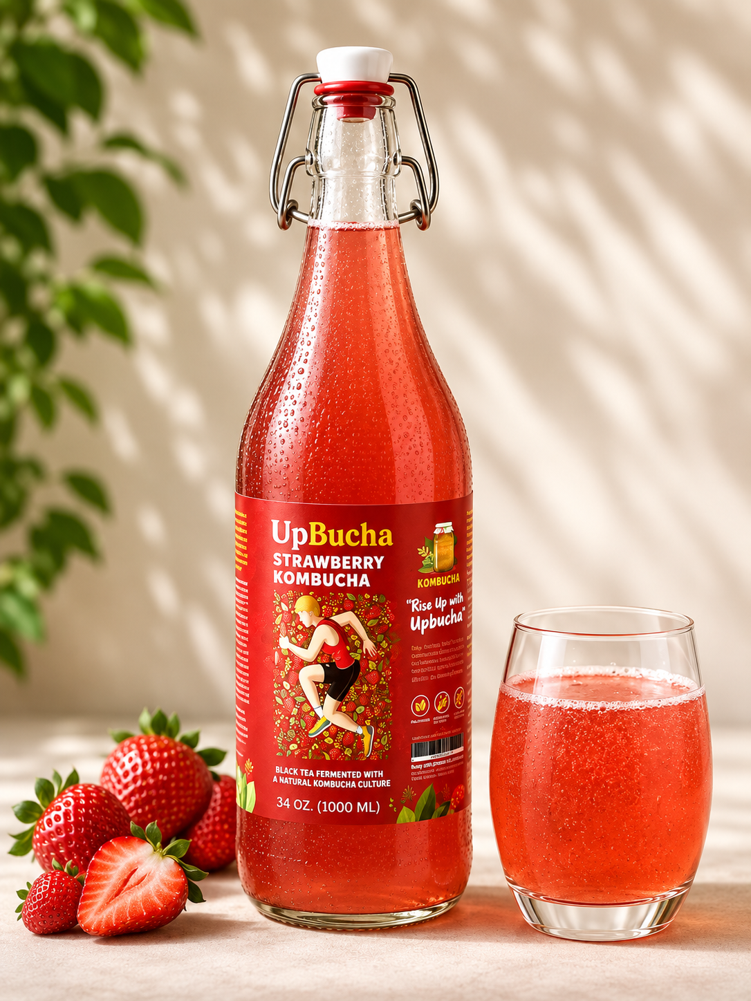 Strawberry Kombucha